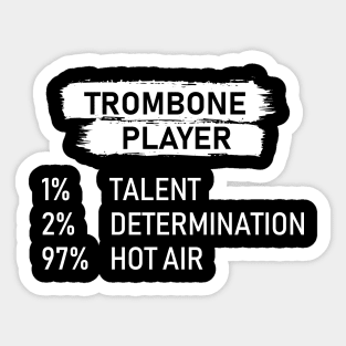Trombone Player Sticker
